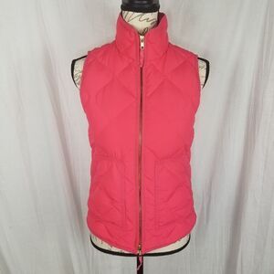 J. Crew Full Zipper Front‎ Double Pocket Down Filled Vest